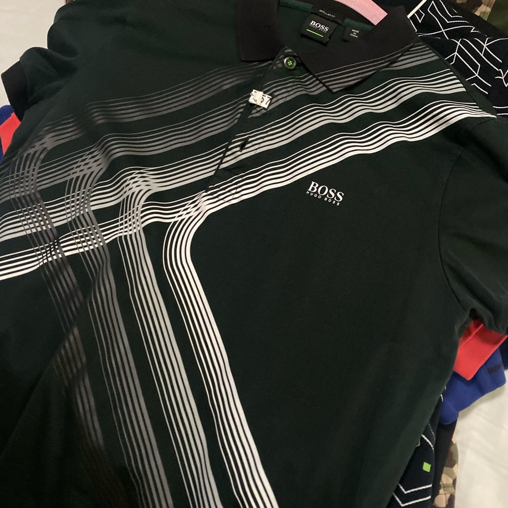 CAROLINA HERRERA HUGO BOSS PRADA AND EMPORIO ARMANI POLO SIZE MEDIUM